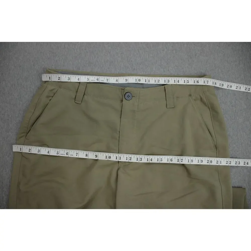 Under Armour Pants Men's Size 36 x 30 Biege Stretch Performance Golf Straight‎